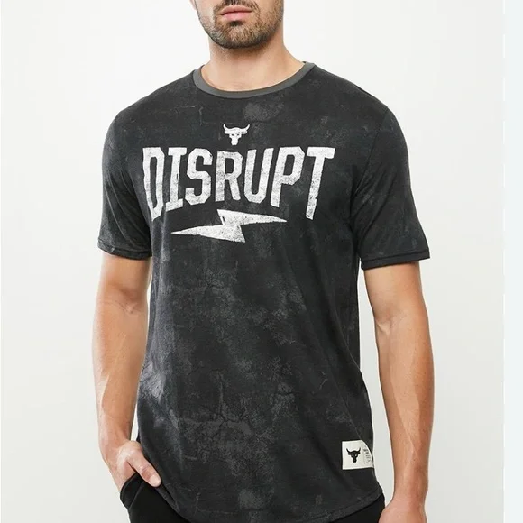 Under Armour Black Graphic T-Shirt Disrupt size XXL - Picture 5 of 5
